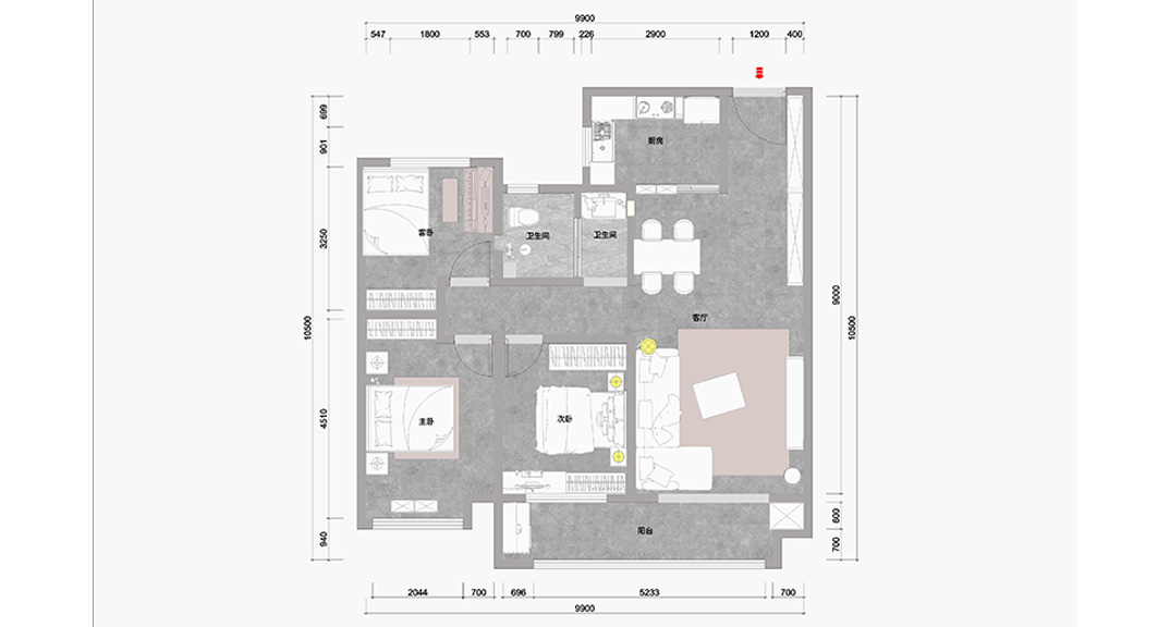 东岸世家110㎡三室两厅户型图.jpg