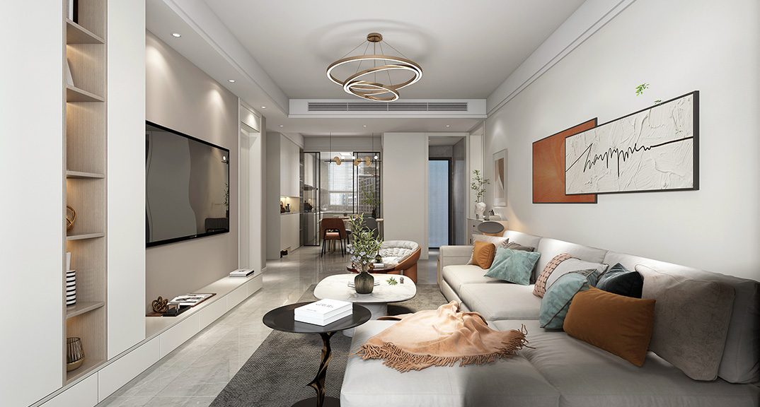 海青公寓200㎡三室两厅客厅现代简约风格装修案例效果图.jpg