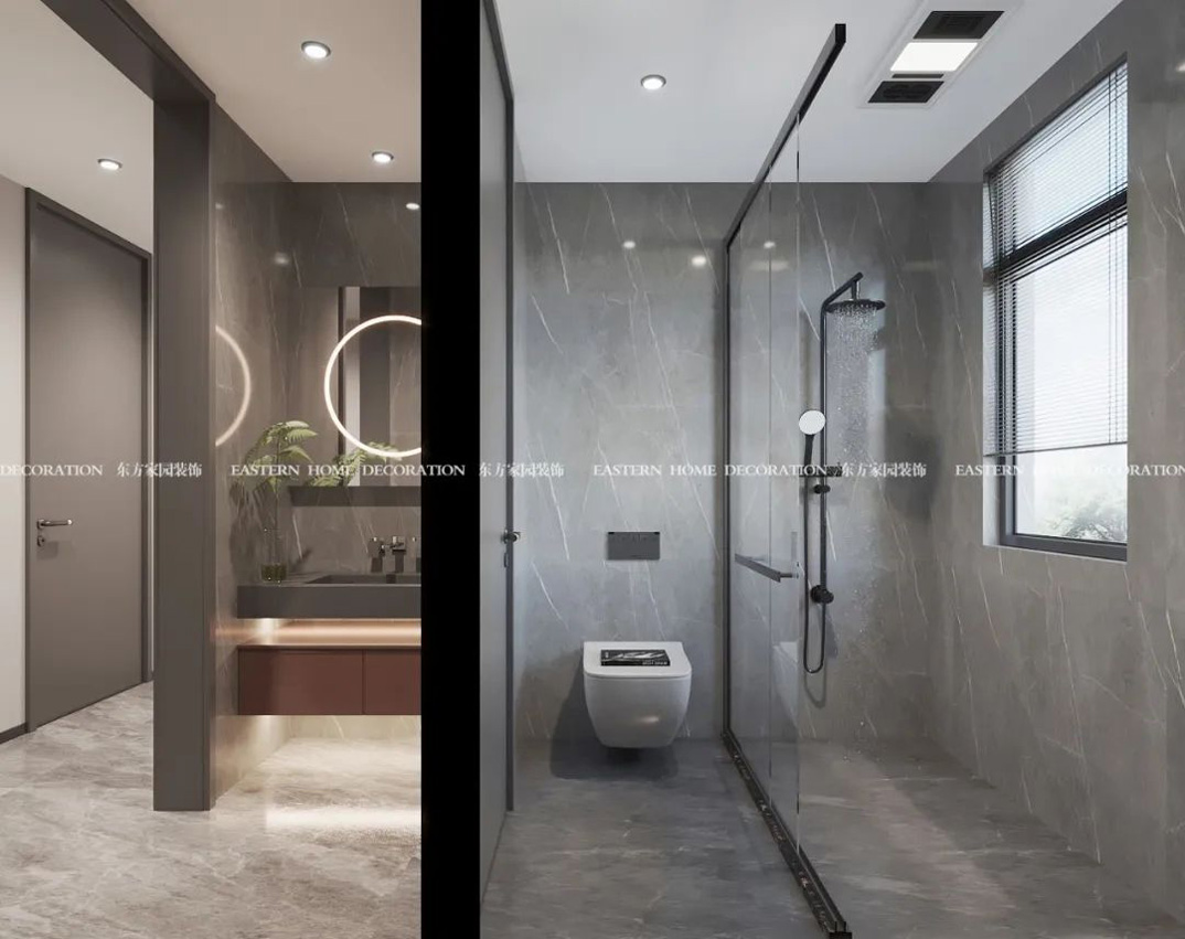 盛世华府129㎡三室两厅卫生间现代极致黑风格装修案例效果图.jpg