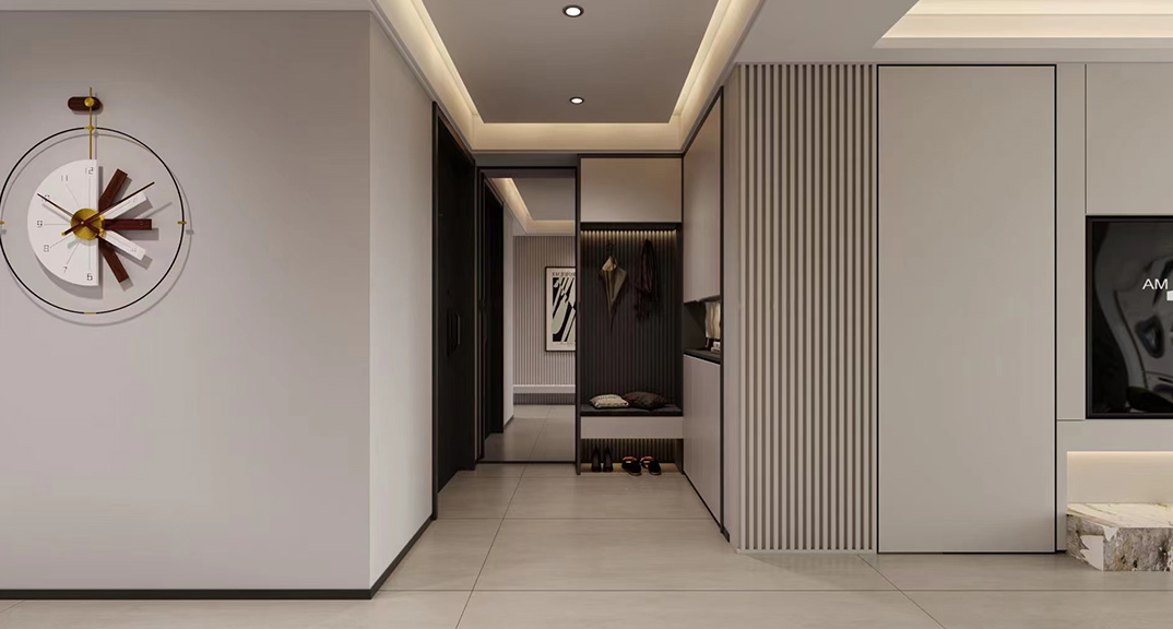 融创逸山136㎡三室两厅走廊现代简约风格装修案例效果图.jpg